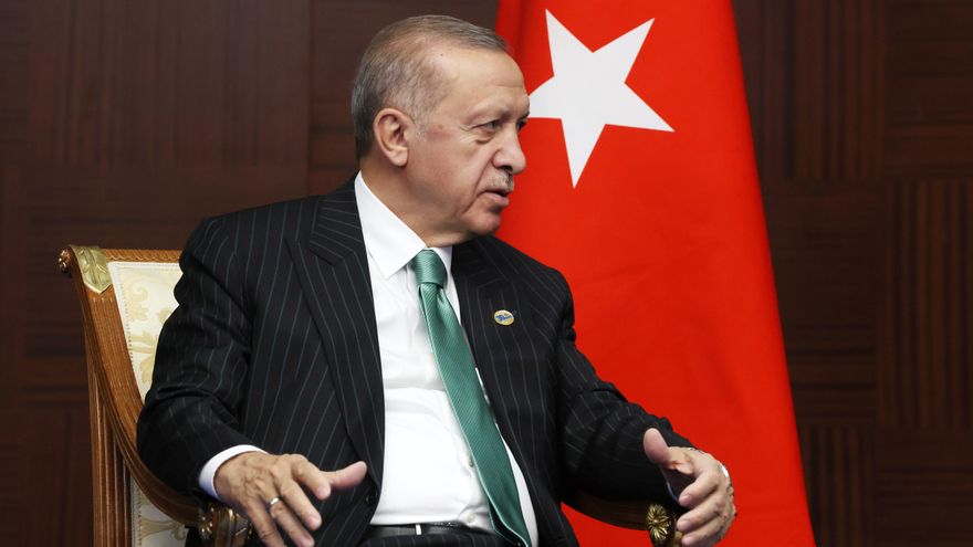 El presidente turco, Recep Tayyip Erdogan, en una imagen de 2022. EFE/EPA/VYACHESLAV PROKOFYEV/KREMLIN POOL/SPUTNIK/ POOL MANDATORY CREDIT[MANDATORY CREDIT]