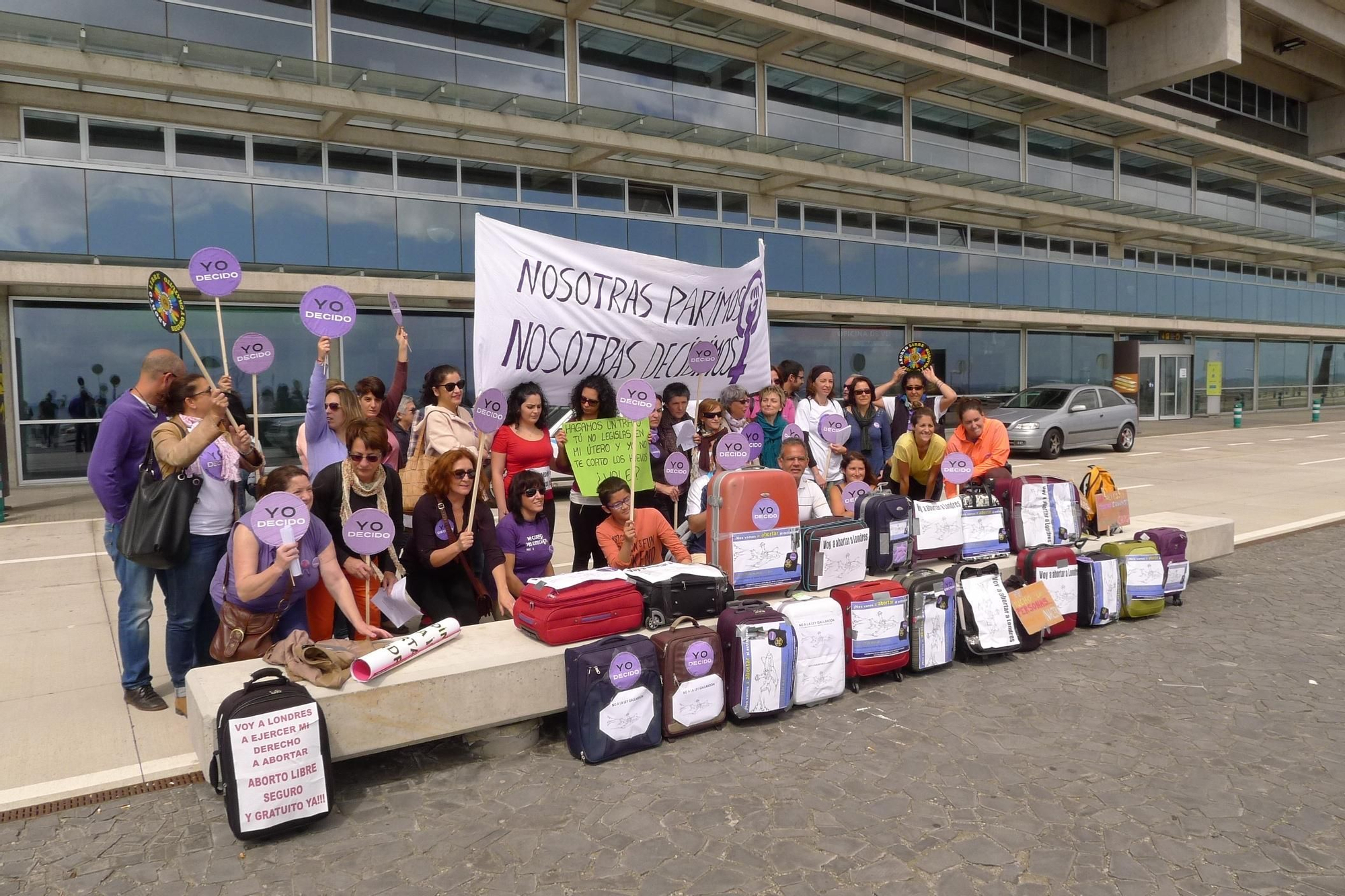 'PPes´ABORTOUR' en el Aeropuerto de La Palma.