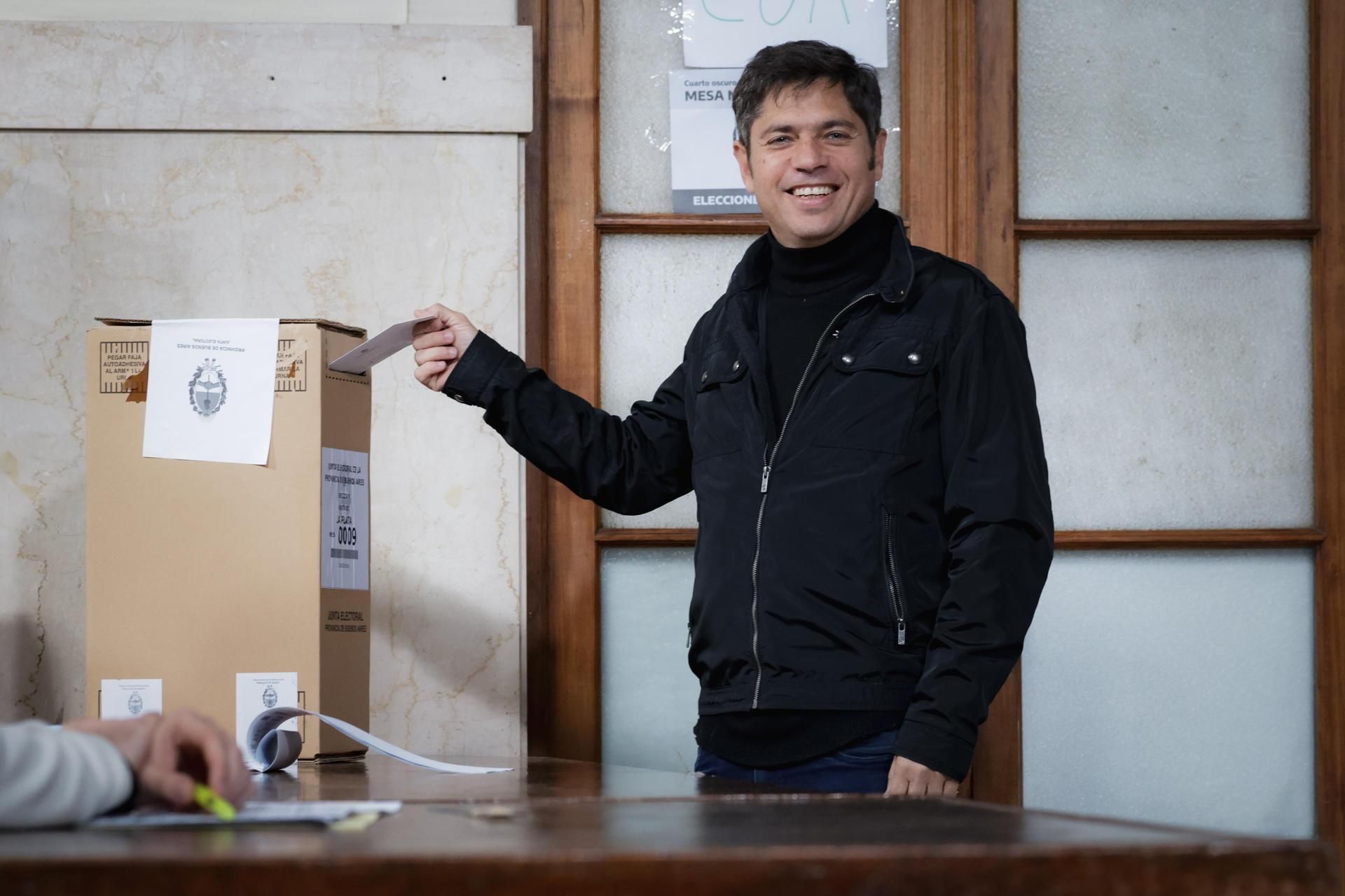 Axel Kicillof en las ecciones del 7 de septiembre