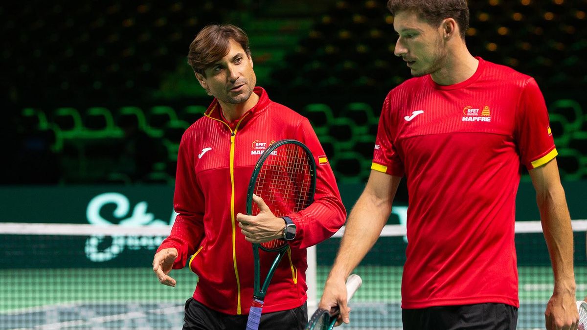 David Ferrer junto a Pablo Carreño, uno de los tenistas que ya está en Bolonia