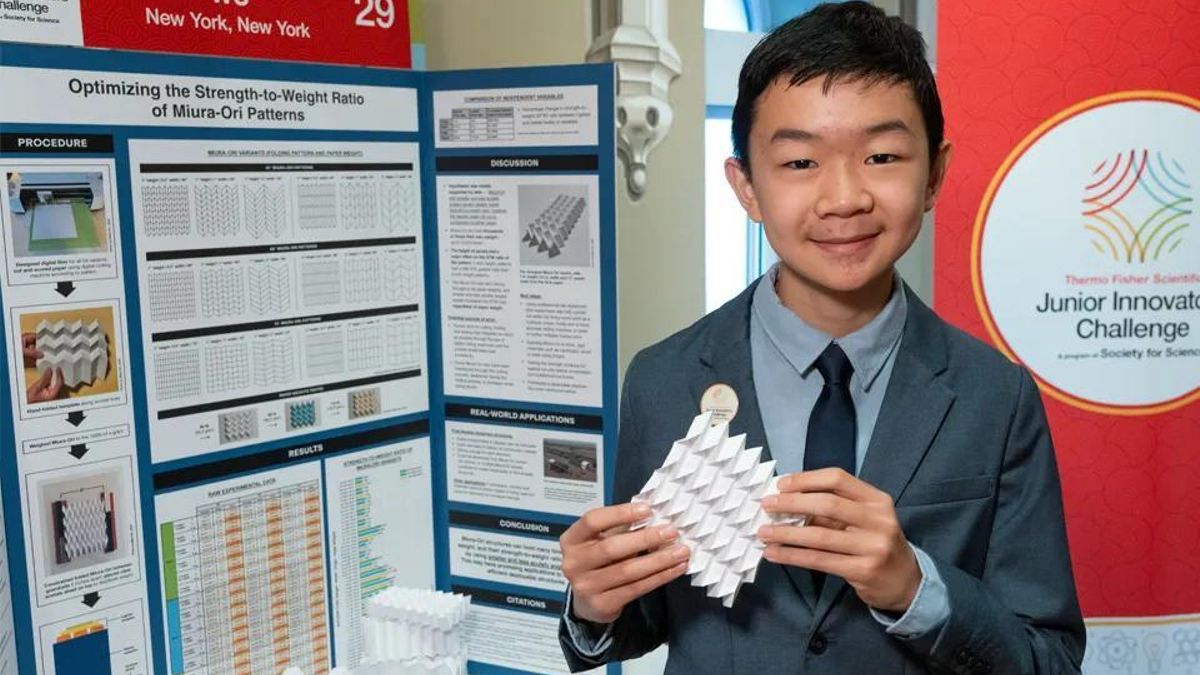 ¿Un origami indestructible? Este joven de 14 años usó papel para demostrar cómo se pueden mejorar los refugios de emergencia