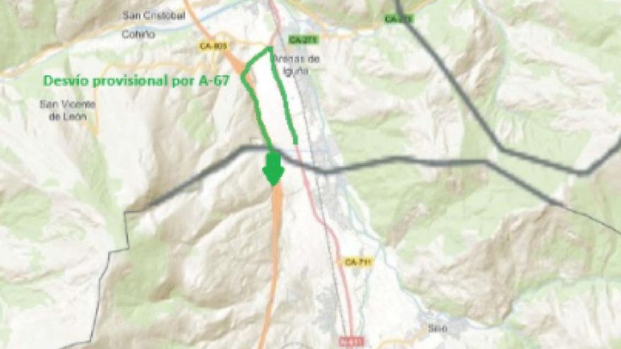 Plano de la zona donde se llevará a cabo el simulacro