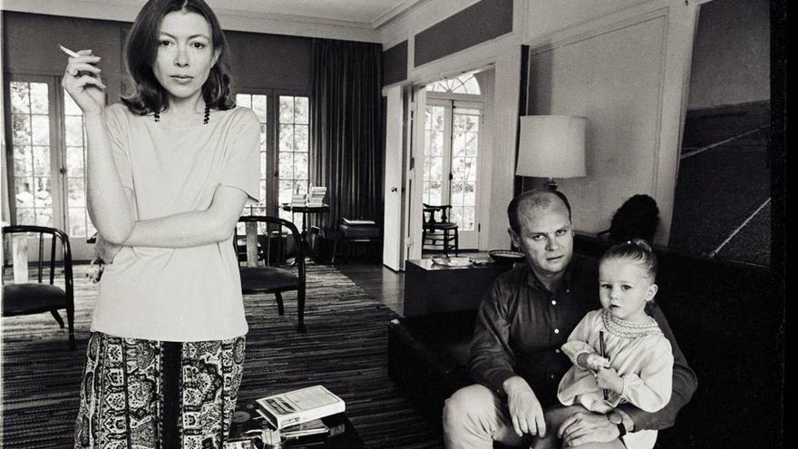 Joan Didion, su marido John y su hija, Quintana