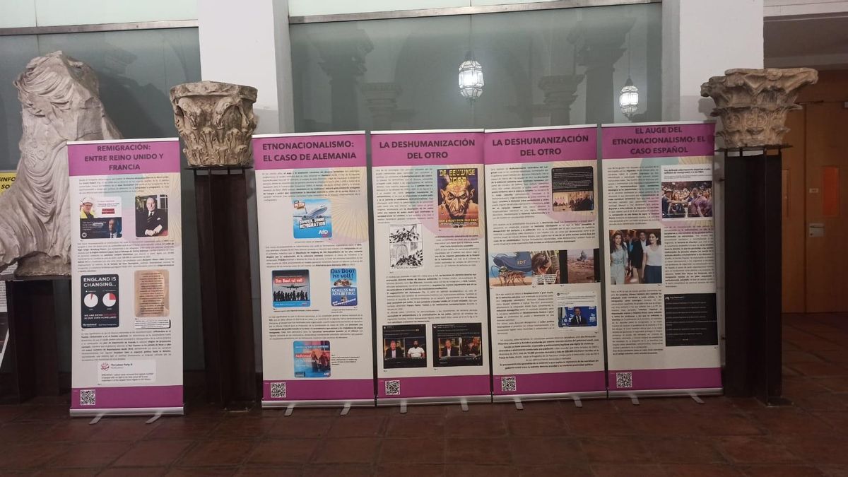 Exposición 'Going Extreme: cómo las narrativas extremistas están destruyendo las democracias'.