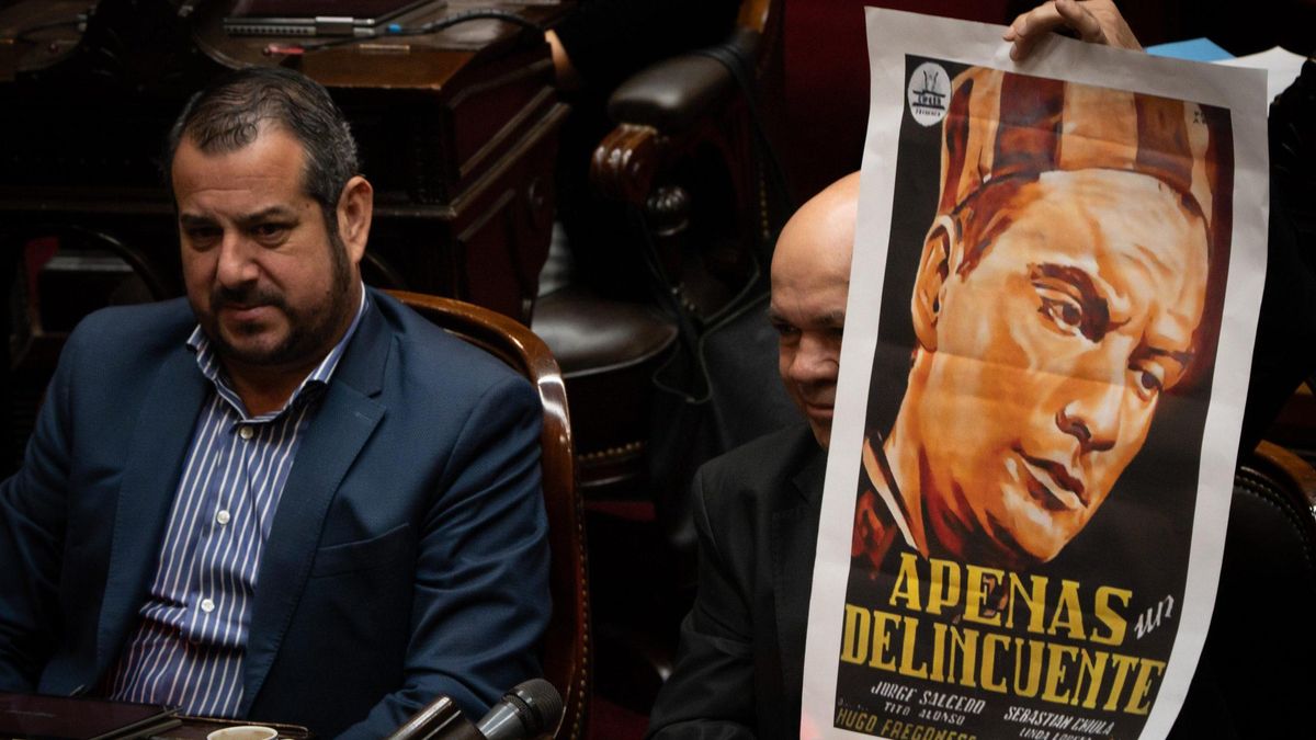 El cartel del peronista Aldo Leiva