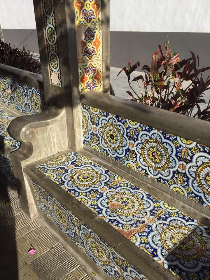 Pérgola de azulejos sevillanos, Tazacorte.