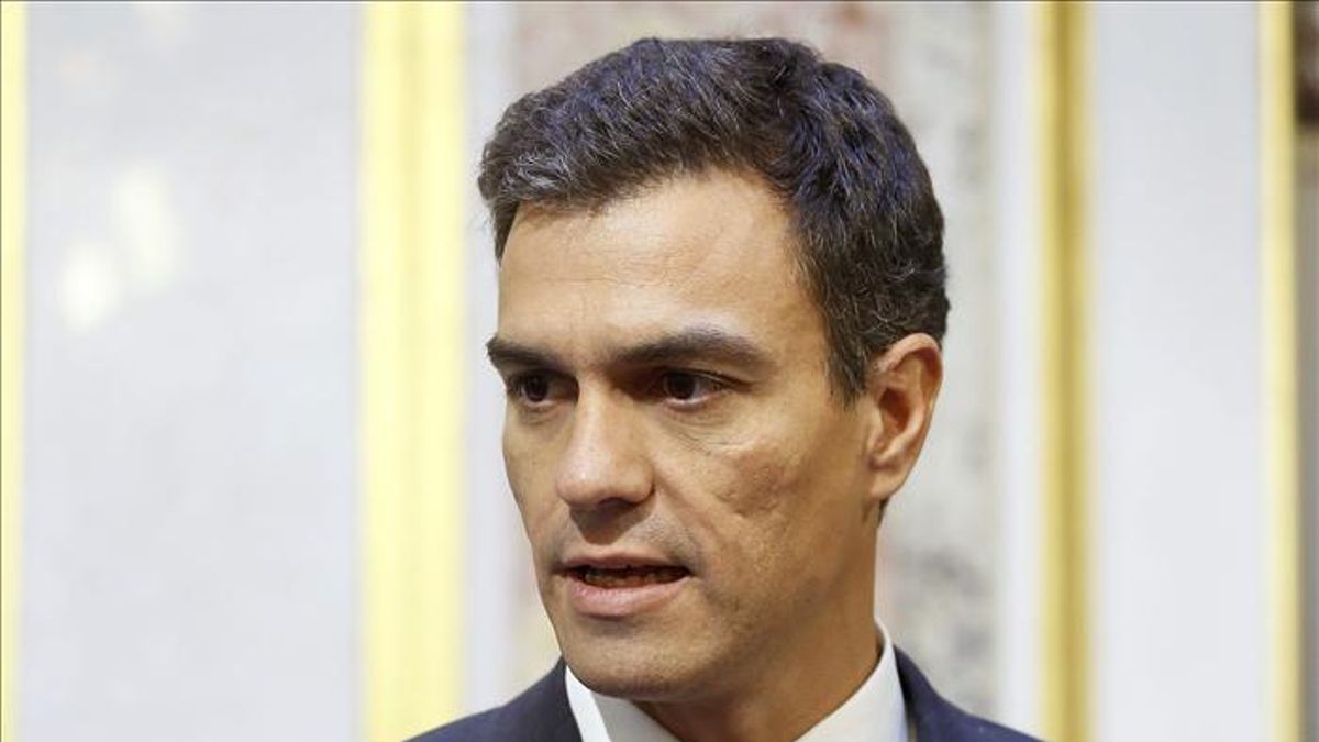 El líder del PSOE, Pedro Sánchez