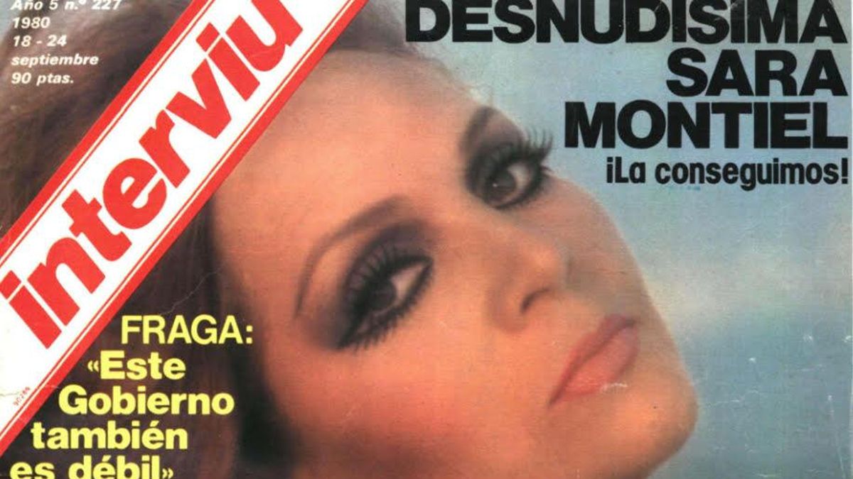 Portada de interviú con Sara Montiel.