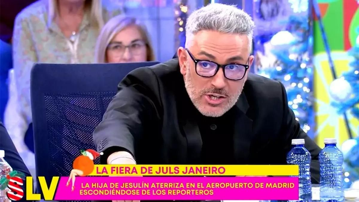 Kiko Hernández, hablando en 'Sálvame' de Julia Janeiro