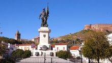 Estatua a Hernán Cortés en Medellín (Badajoz)