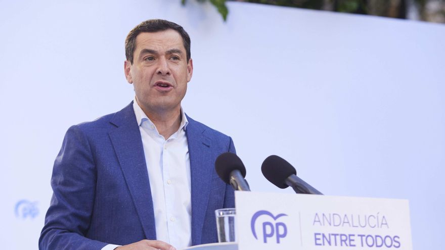 El presidente de la Junta de Andalucía, Juan Manuel Moreno.