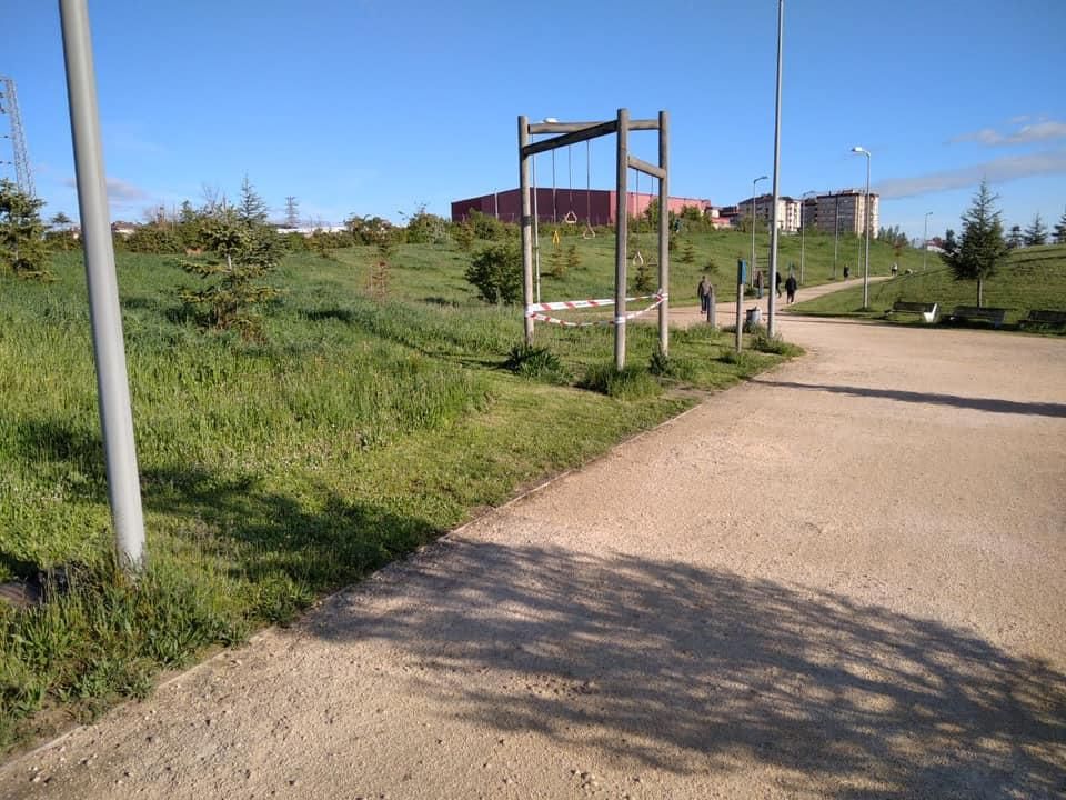 Salburua, con los 'gimnasios callejeros' cerrados