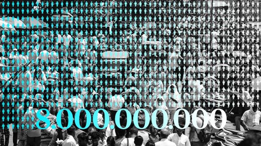 La población mundial llega a 8.000 millones: India, cerca de superar a China como el país con más habitantes