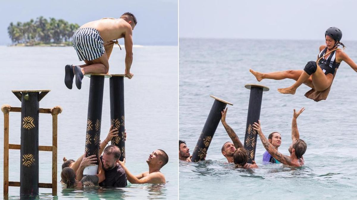 Imágenes de nuestro ensayo en la prueba de 'Supervivientes' y el resultado final con los concursantes