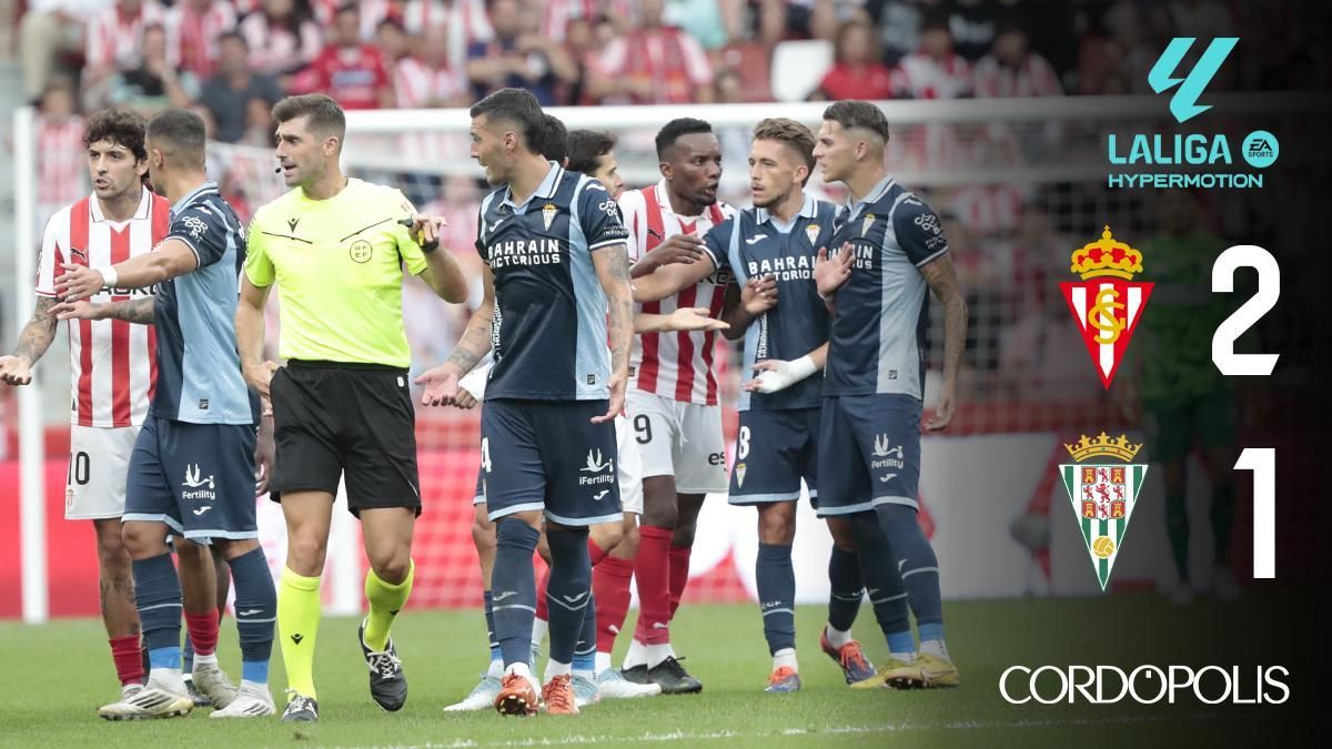 Marcador Real Sporting 2-1 Córdoba CF