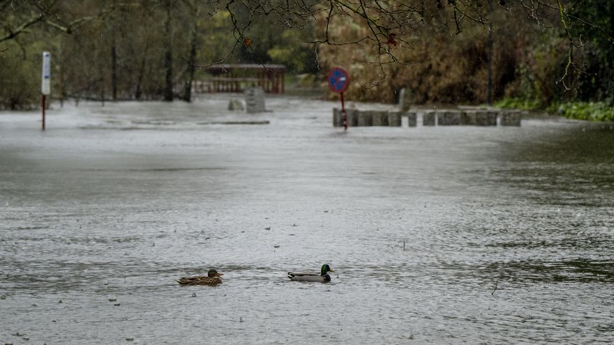 Nivel rojo el río Miño a su paso por A Peroxa, en Ourense, y alerta en el Mandeo, en A Coruña