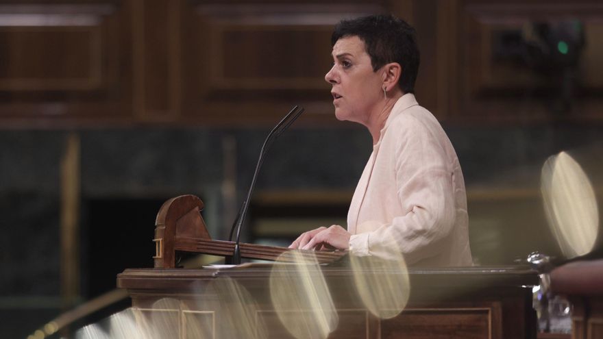 Archivo - La portavoz de EH Bildu en el Congreso, Mertxe Aizpurua.
