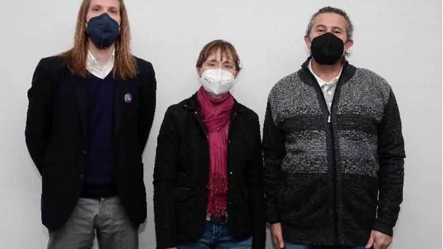 Pablo Fernández en la presentación de Sixto Martínez y la Pilar González como candidatos de Unidas Podemos a las Cortes. / Campillo / ICAL