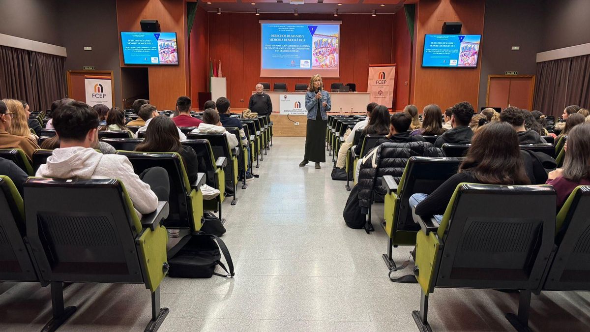 Jornadas sobre memoria y cordobeses en campos nazis en la Facultad de Ciencias de la Educación y Psicología de Córdoba.