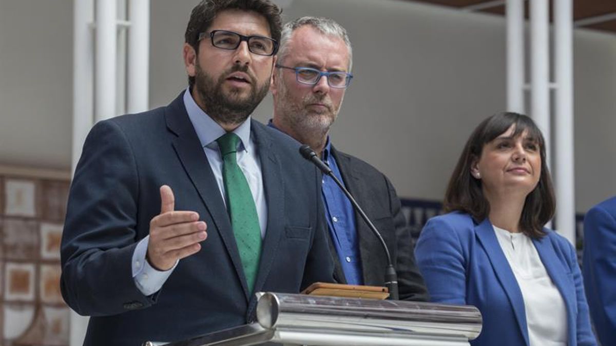 Fernando López Miras, candidato a la presidencia del PP en Murcia