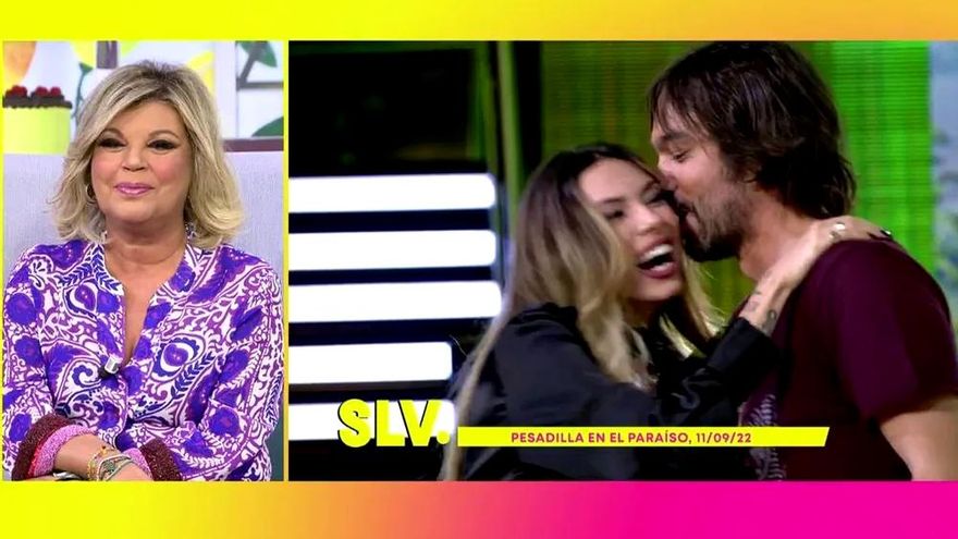 La reacción de Terelu Campos al saludo de su hija Alejandra con el hijo de Pipi Estrada