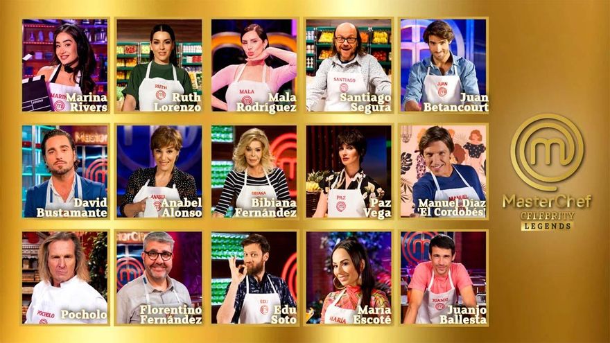 Los 15 concursantes famosos de 'MasterChef Celebrity Legends' en RTVE, que cierra el casting con tres fichajes más