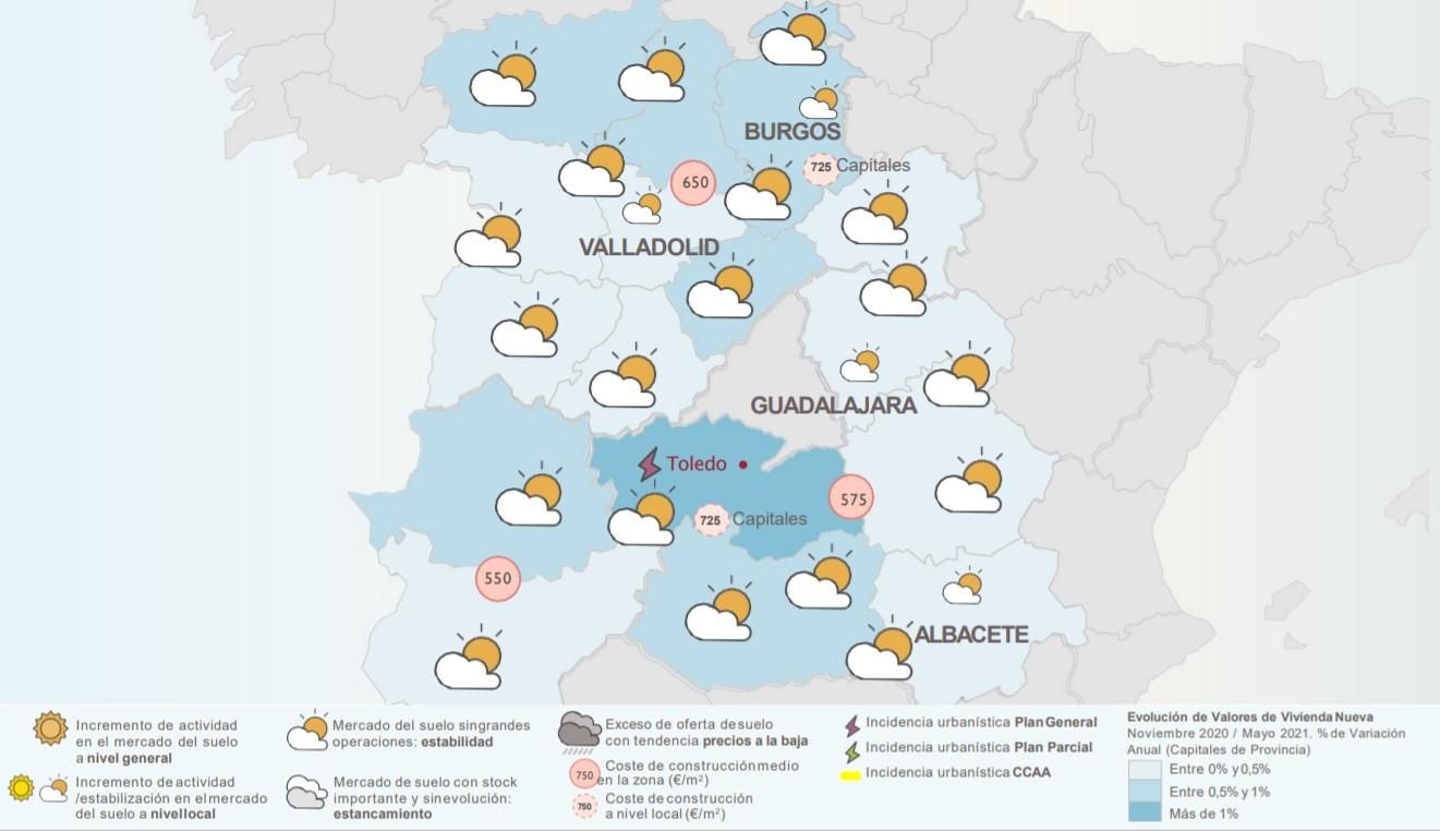 Mapa del "Tiempo Urbanístico"
