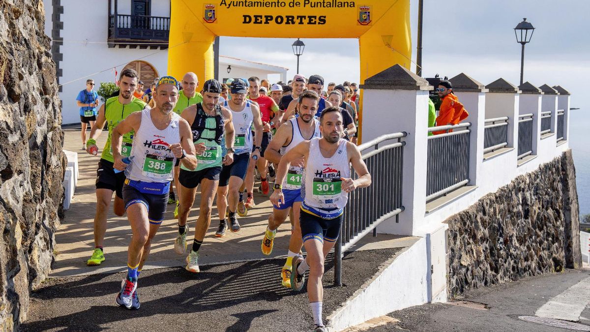 Más de  300 corredores participaron en la XIV Cabra Trail  de Puntallana
