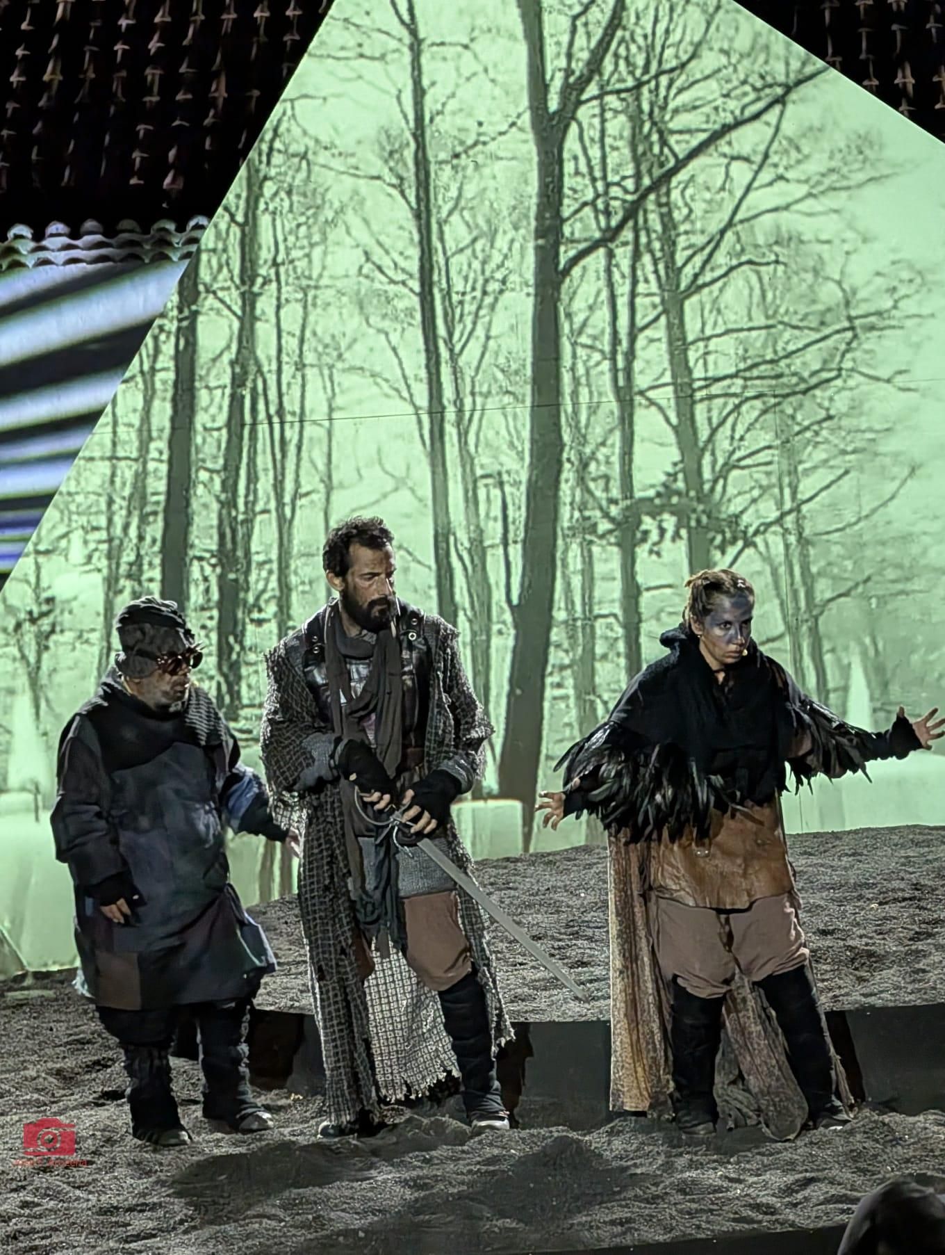 ´Representación en la noche de este viernes  del ‘El Carro Alegórico y Triunfal: El corazón de María’  en la Plaza de Santo Domingo, en Santa Cruz de La Palma.