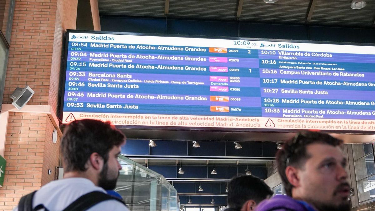 Estación Córdoba-Julio Anguita, tras el accidente ferroviario de Toledo