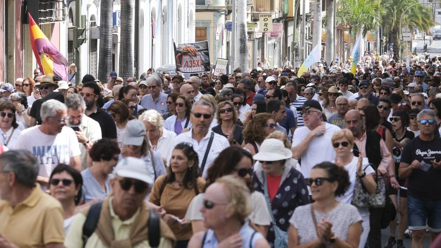 Manifestación por la sanidad pública en Las Palmas de Gran Canaria
