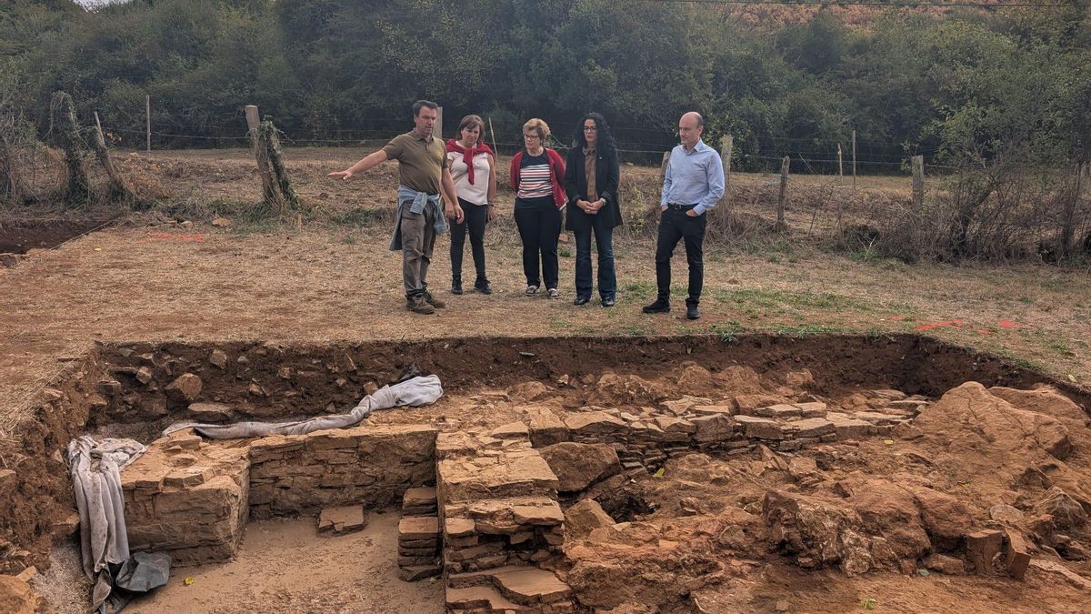 Hallazgo arqueológico en Asturias: un edificio con pinturas rurales en la villa romana de La Estaca