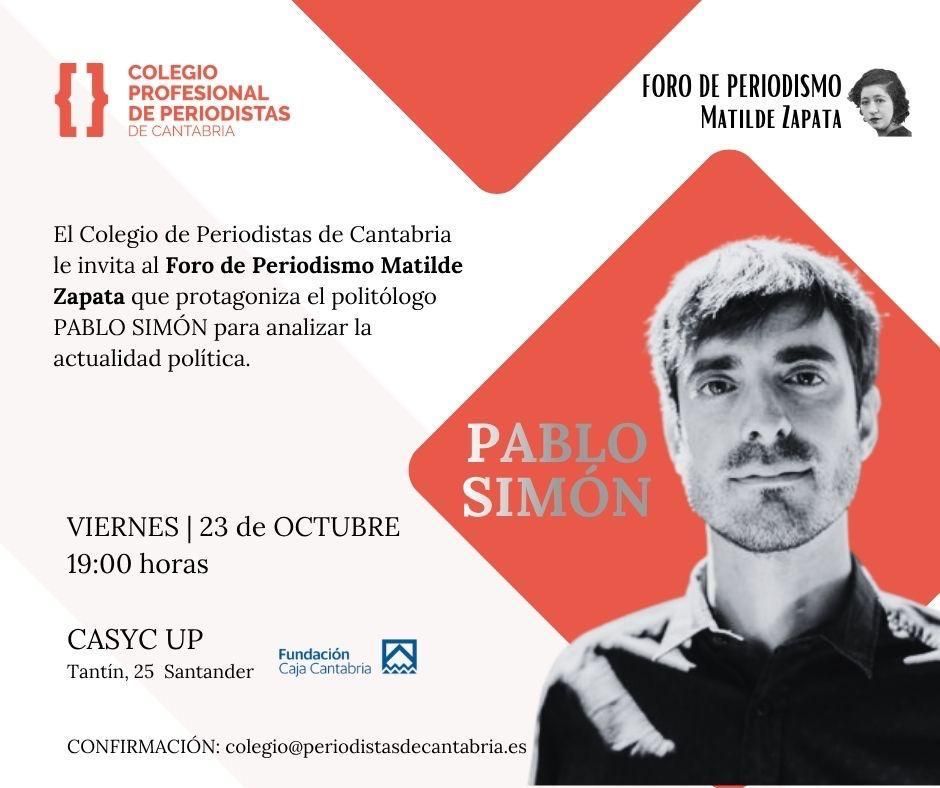 Cartel del Foro de Periodismo Matilde Zapata.