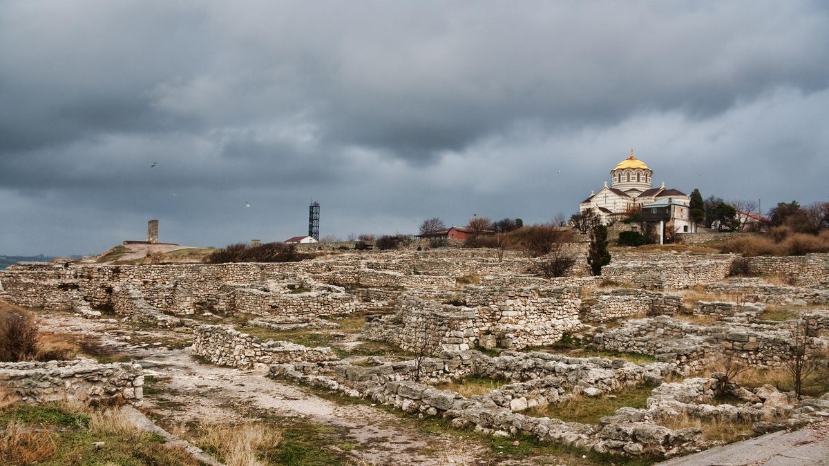 Antiguo asentamiento griego de Quersoneso Táurico, en Crimea