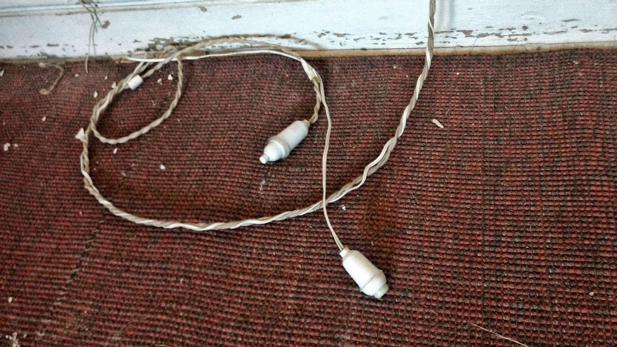 Llamador, interruptor y antigua lámpara en el dormitorio de Aleixandre | SOMOS CHAMBERÍ