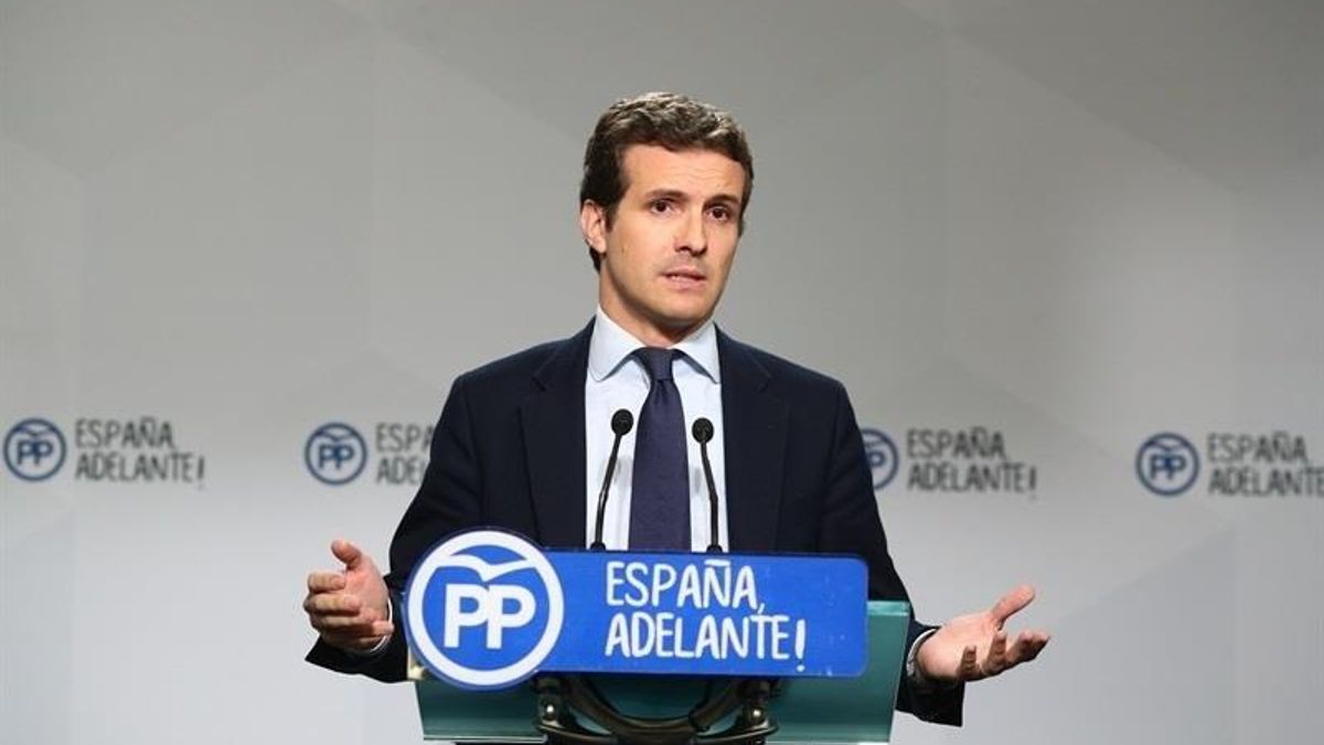 Pablo Casado durante una comparecencia. | ARCHIVO