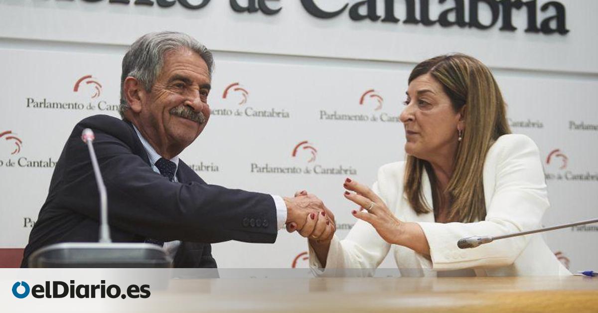Buruaga y Revilla firman este viernes el acuerdo de PP y PRC para aprobar los presupuestos de Cantabria de 2026