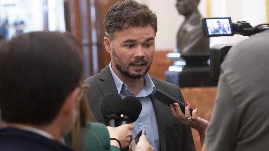 El portavoz de Esquerra Republicana (ERC) en el Congreso, Gabriel Rufián.
