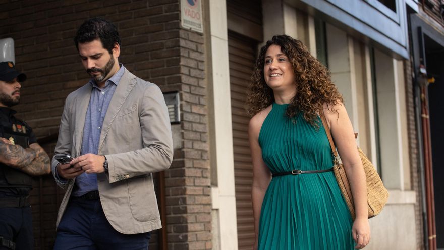 La secretaria de Política Económica y Transformación Digital del PSOE, Emma López, llega a la reunión de la Comisión Ejecutiva Federal del PSOE, en la sede federal del PSOE en la calle Ferraz, a 16 de junio