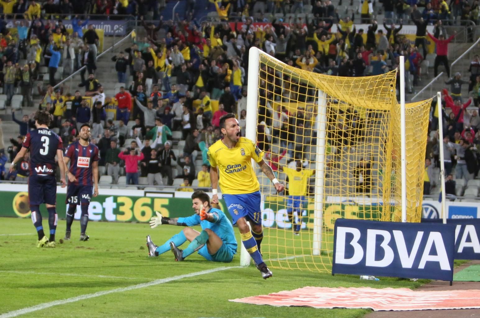 Partido de vuelta de la Copa del Rey entre la UD Las Palmas y el Eibar en el Estadio de Gran Canaria.