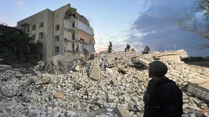 Fuerzas de rescate en Chasiv Yar