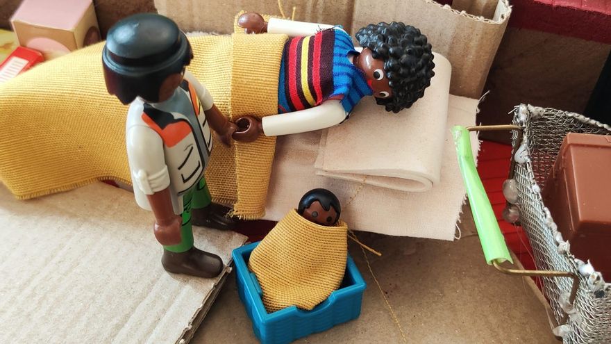 En el Belén de 2021, Jesús es hijo de menores no acompañados: "No había otra opción que subirse a una patera"