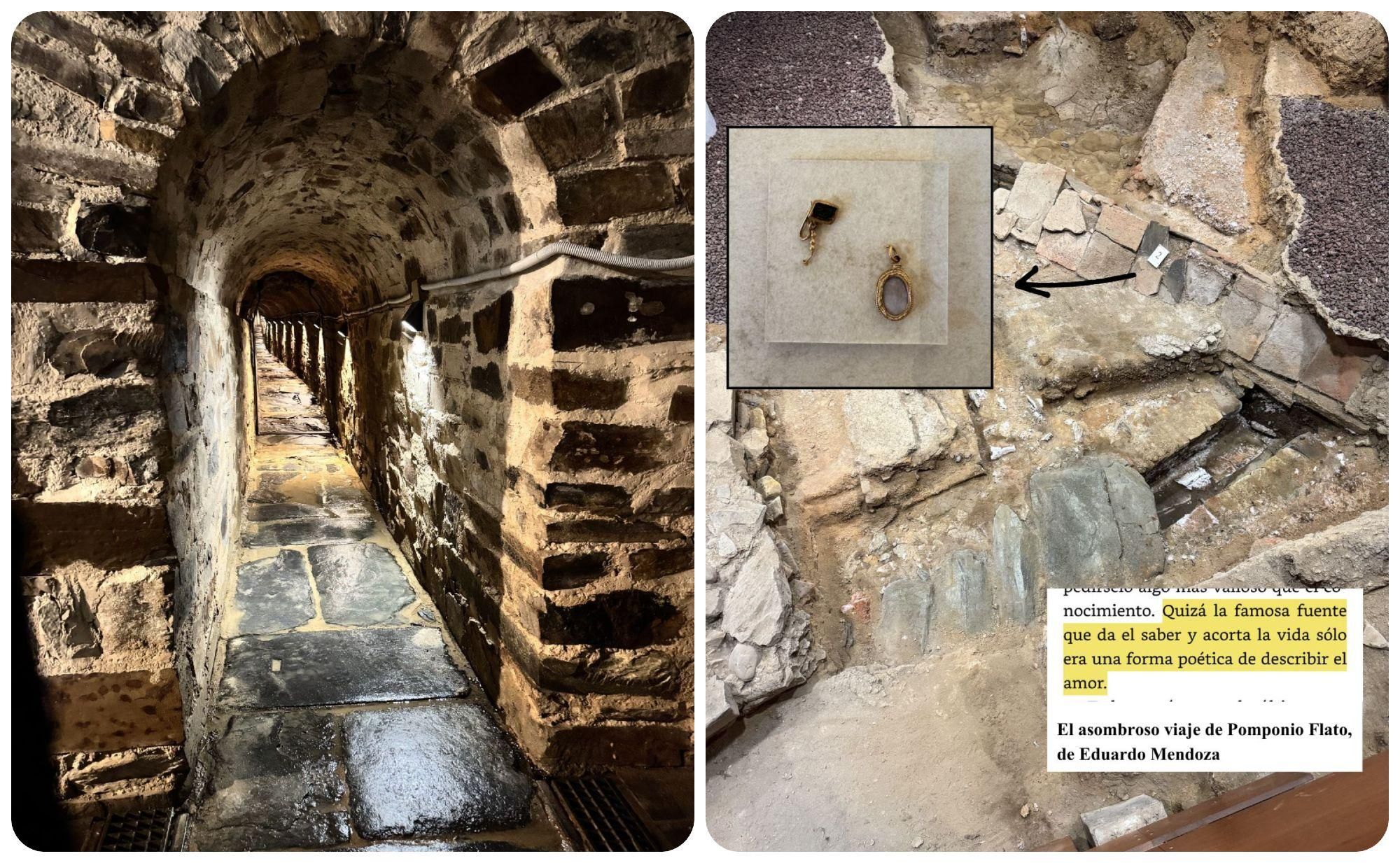 Cloacas de Asturica Augusta y restos arqueológicos romanos.