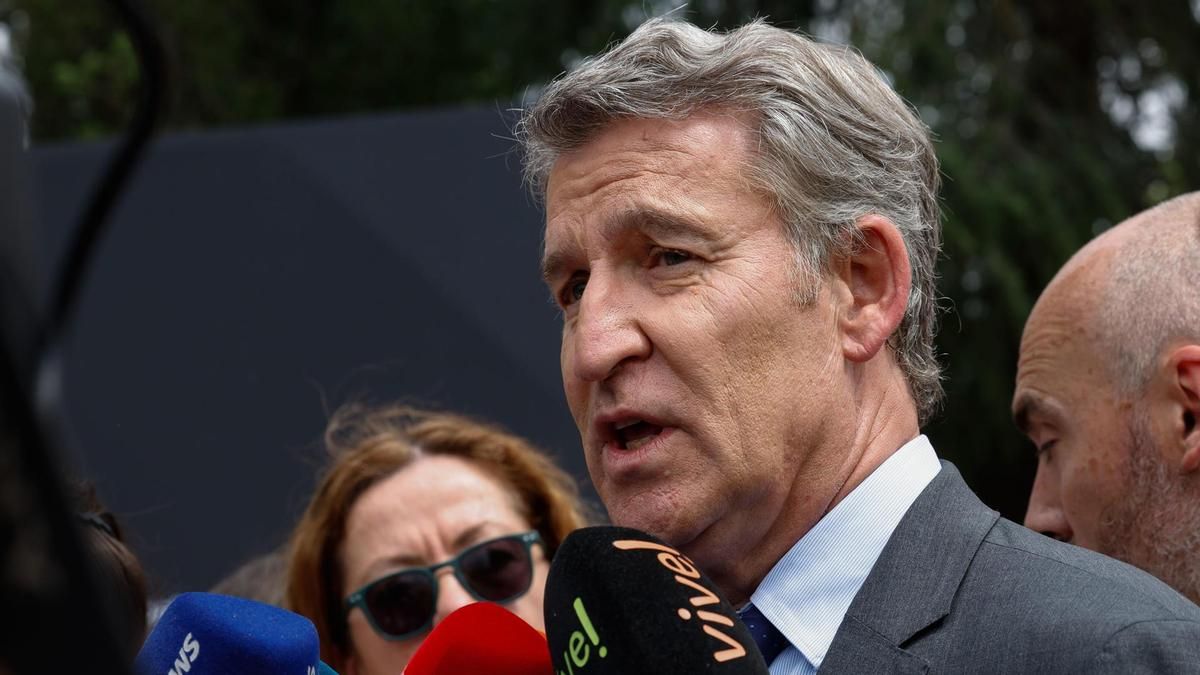 El líder del PP, Alberto Núñez Feijóo