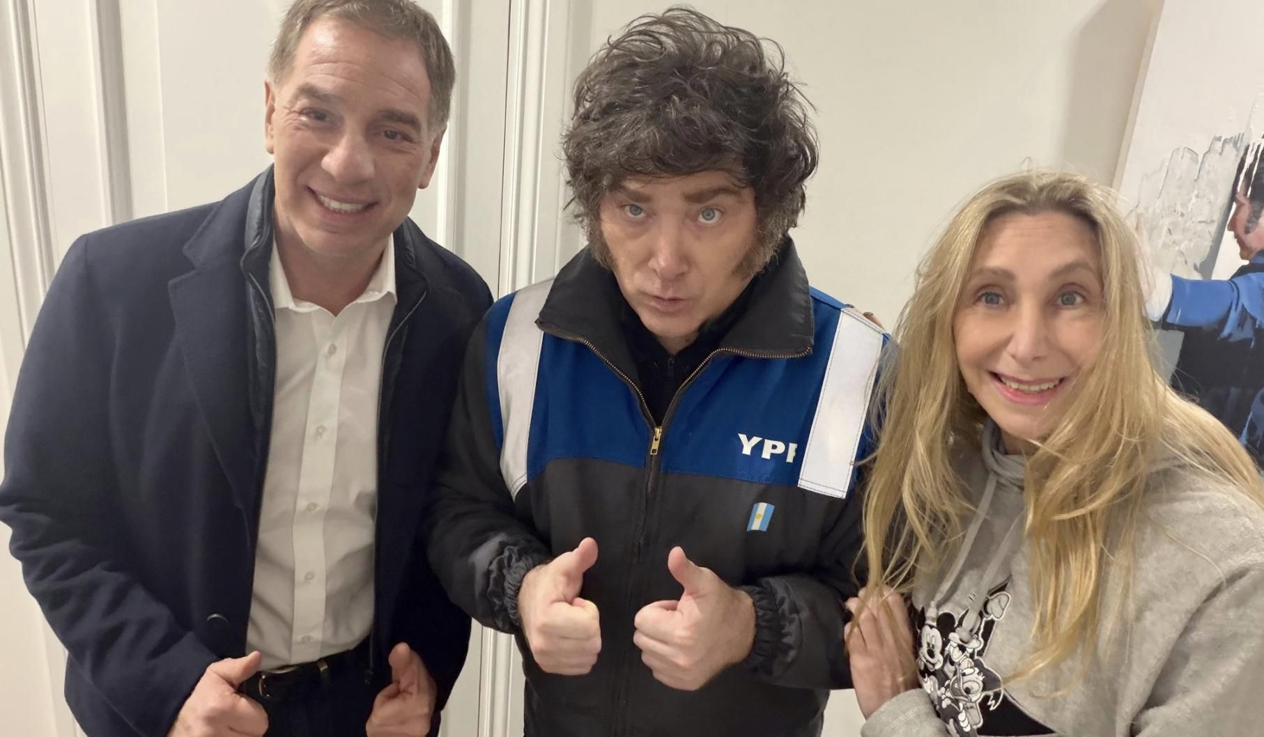 Santilli, Milei y Karina, el nuevo tridente del poder libertario.