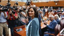 Díaz Ayuso promete "tolerancia cero con la corrupción" y menos impuestos en un discurso con citas a Aguirre y a Cifuentes