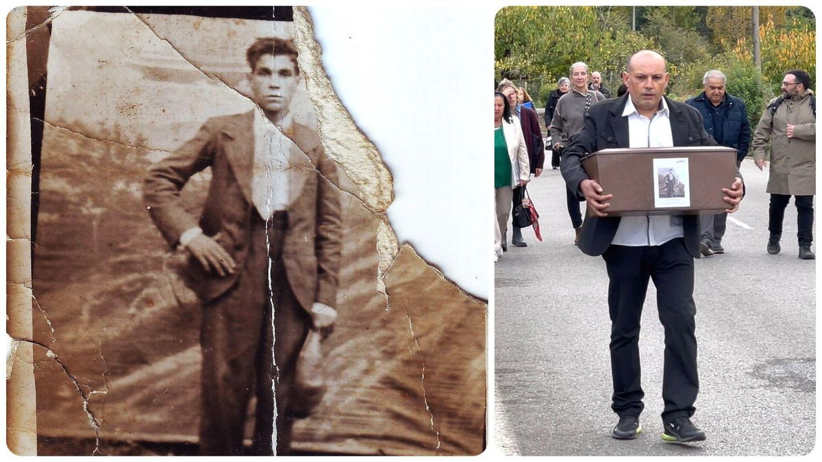 Los restos de Jesús Guerrero, asesinado por los franquistas en Jaca en 1938, ya descansan en el cementerio de Horta