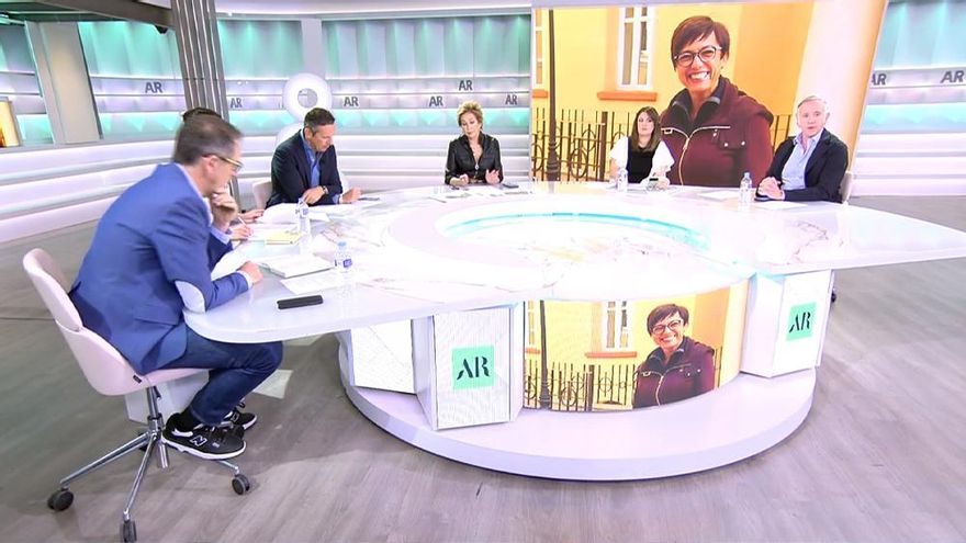 El plató de 'El programa de AR', con Inda ya presente