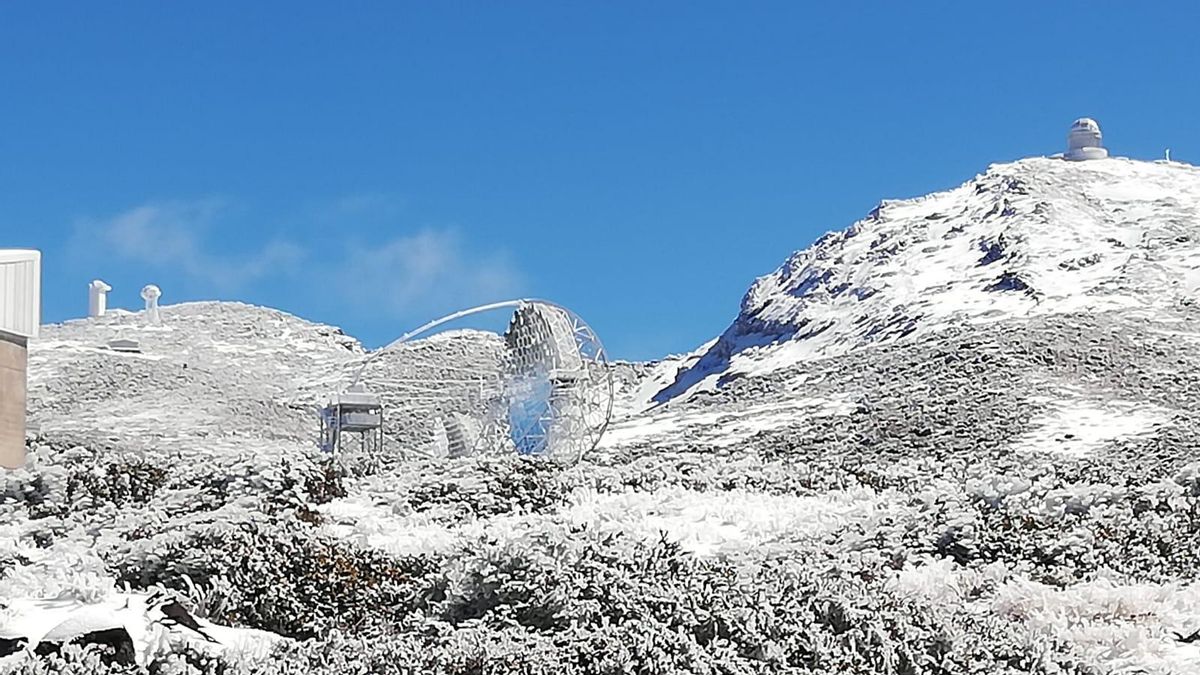 Así luce la cumbre de La Palma tras la gran nevada