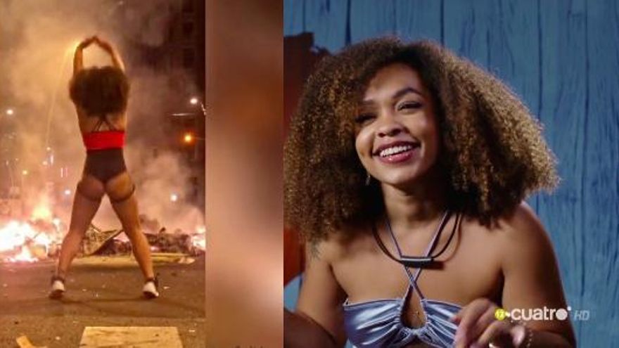 La bailarina que se hizo viral por su twerking entre las hogueras de CDR encontró el amor en 'First Dates Crucero'